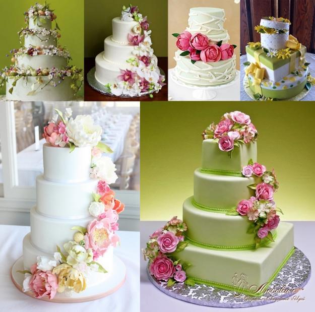 Edible Cake Decoration with Flowers