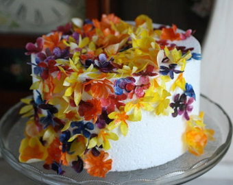 Edible Wafer Paper Flower Wedding Cake