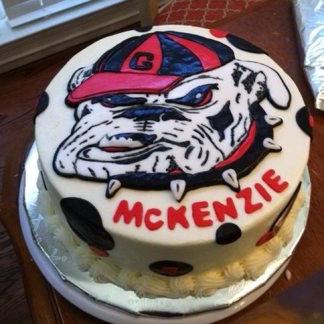 Georgia Bulldog Cake