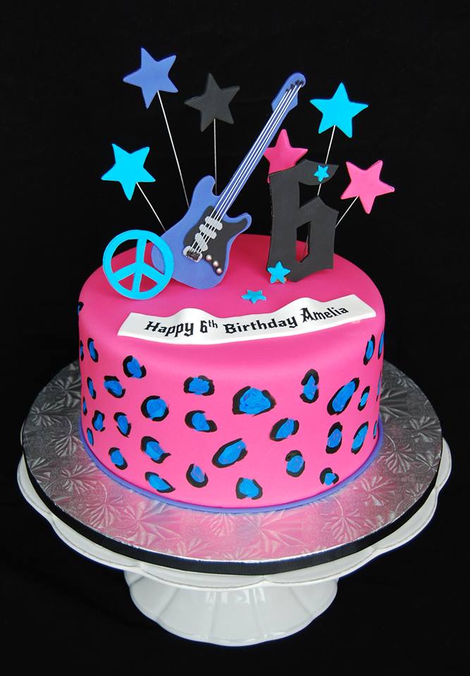 Girls Rock Star Birthday Cake