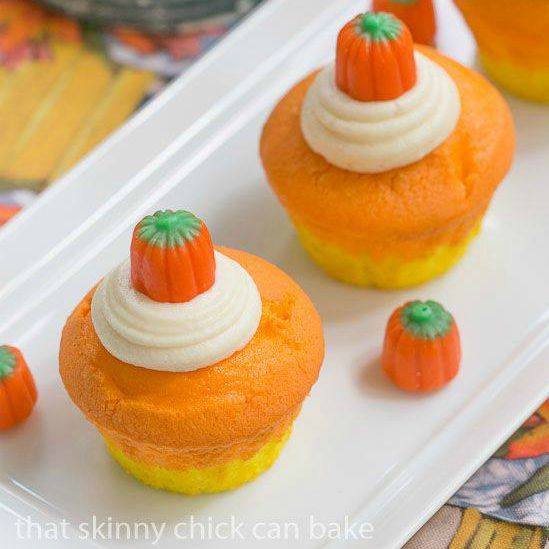 Halloween Candy Corn Cupcakes Recipe