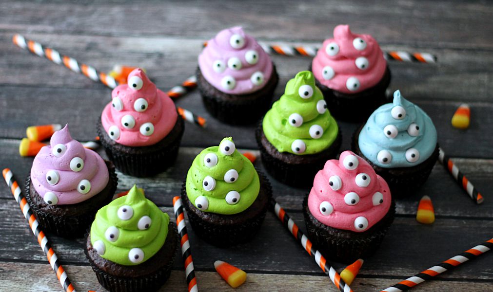 Halloween Monster Cupcakes