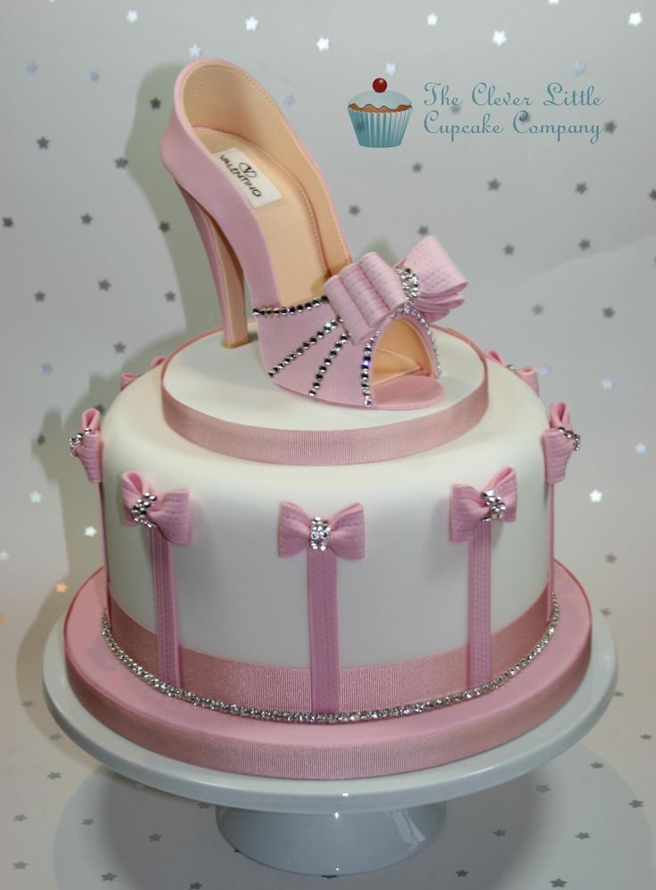 Happy Birthday Shoe Cake with Shoes