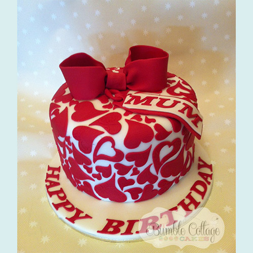 Heart Birthday Cake