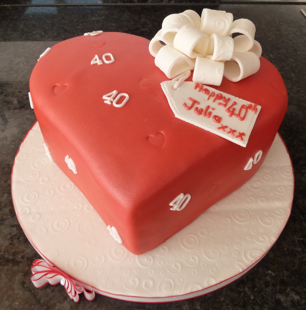 Heart Birthday Cake