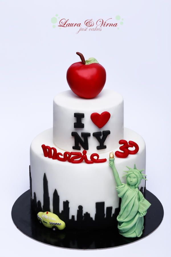 I Love New York Birthday Cake