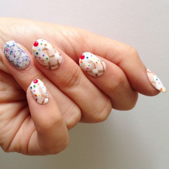 Ice Cream Nail Art