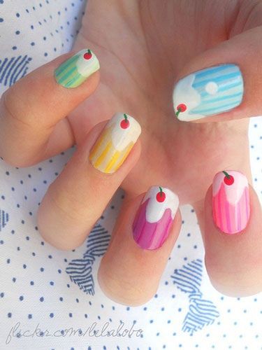 Ice Cream Nail Design