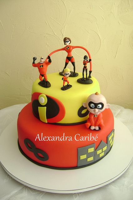 Incredibles Birthday Party Cake