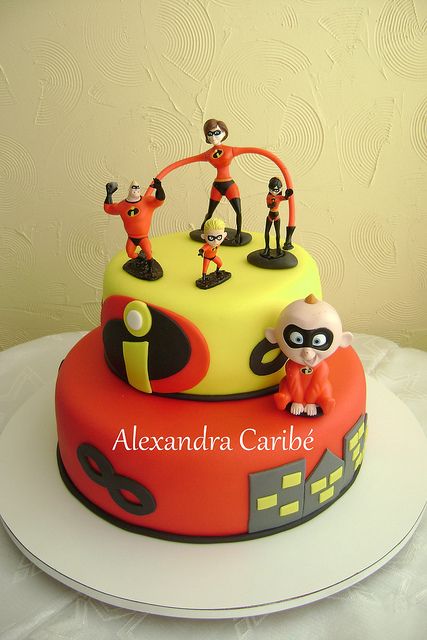 Incredibles Birthday Party Cake Incredibles Birthday Party Cake