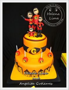 Incredibles Birthday Party Cake