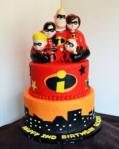Incredibles Birthday Party Cake Incredibles Birthday Party Cake