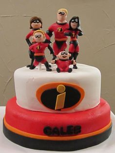 Incredibles Birthday Party Cake