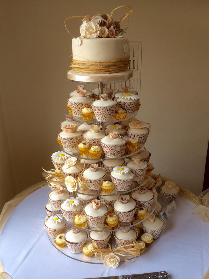 Individual Cupcake Wedding Cakes Individual Cupcake Wedding Cakes