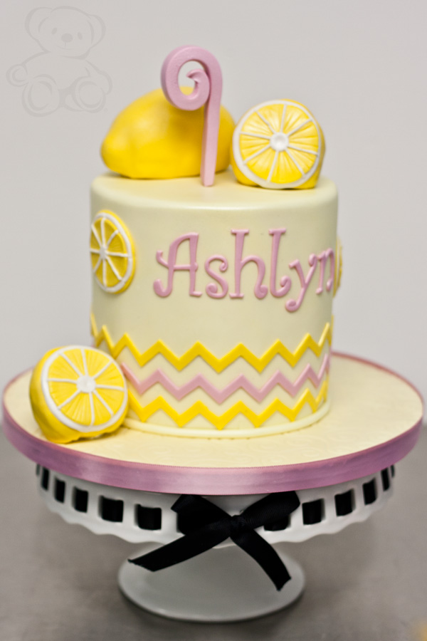 Lemon Themed Birthday Cake