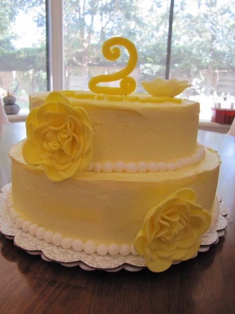 Lemon Themed Birthday Cake