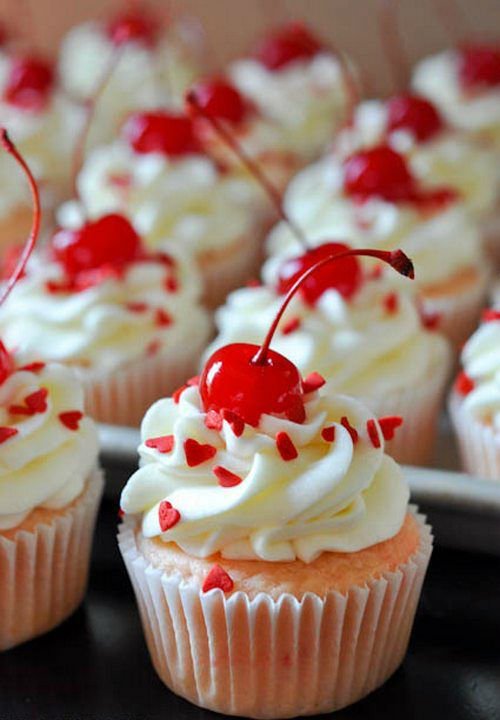 Maraschino Cherry Cupcakes Recipe