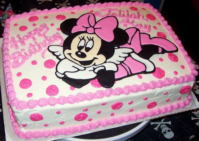 Minnie Mouse Birthday Sheet Cakes