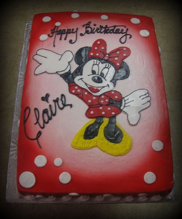 10 Photos of Minnie Mouse Sheet Cakes Sweet Love