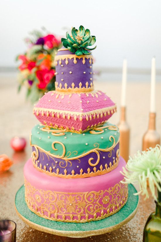 Moroccan Wedding Pillow Cake