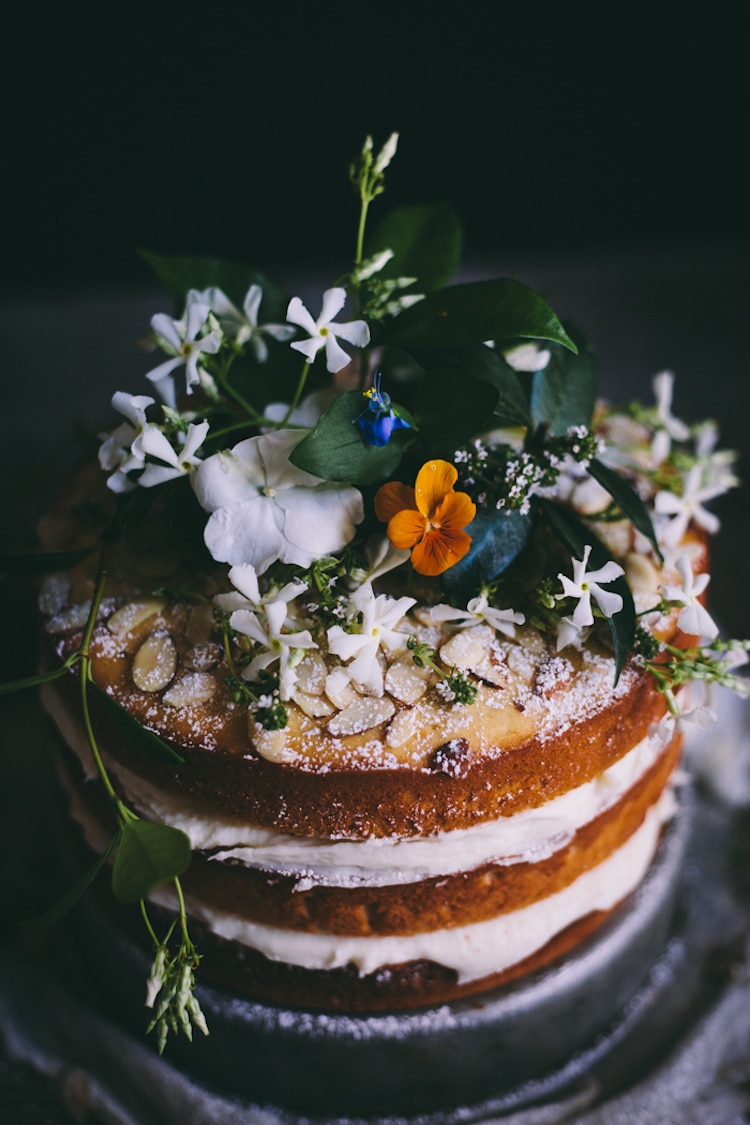 Orange Almond Cake with Buttercream