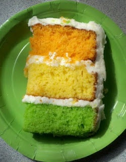 Orange and Lime Wedding Cake