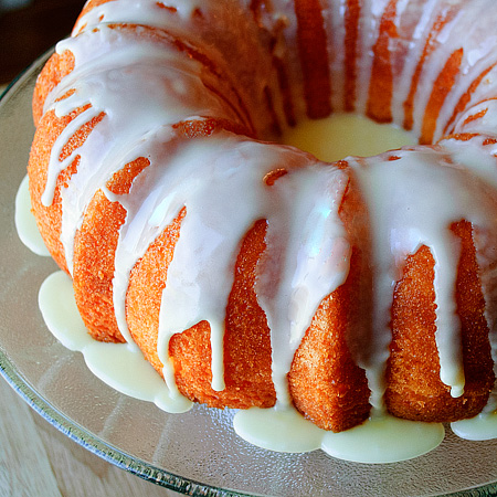 Orange Jello Cake with Lemon