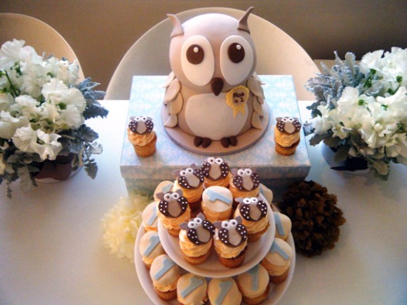 Owl Themed First Birthday Party