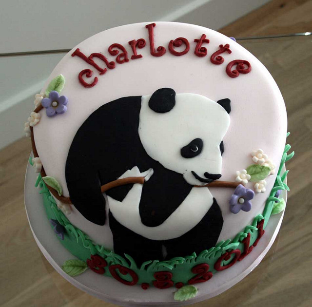 Panda Baby Shower Cake