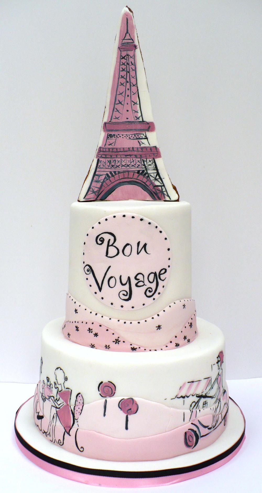 Paris Theme Cake