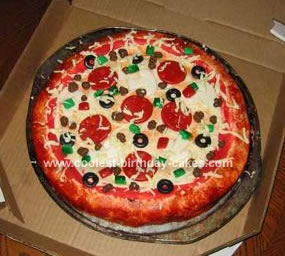 Pizza Birthday Cake