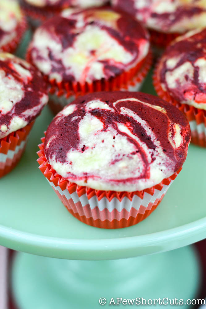 Red Velvet Swirl Cheesecake Cupcakes Recipe