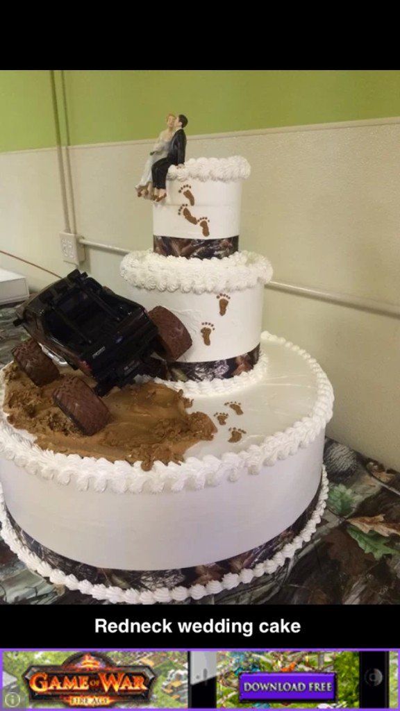 Redneck Wedding Cake