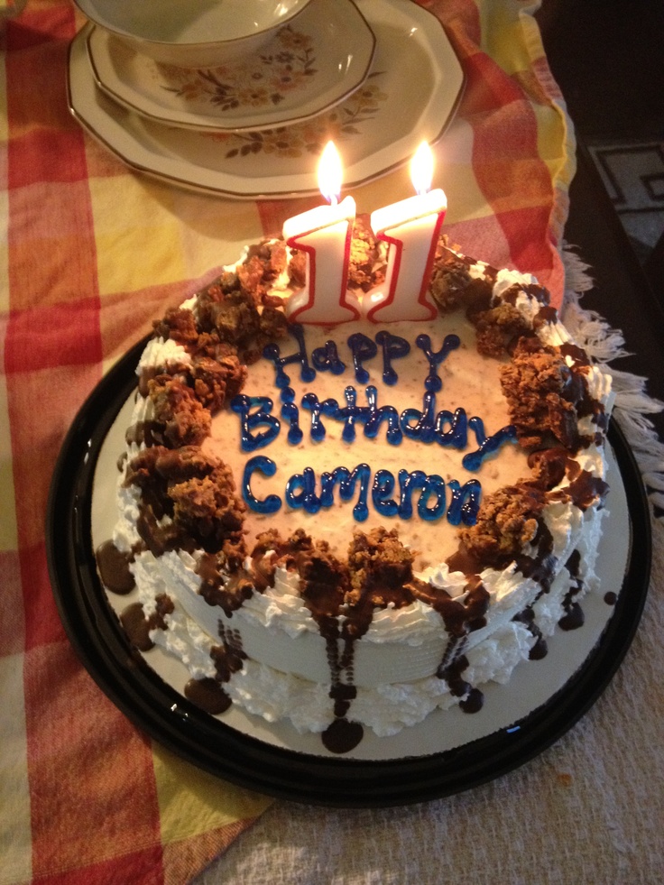 Reese Cup Ice Cream Cake