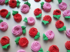 Rosette Cake with Icing Roses