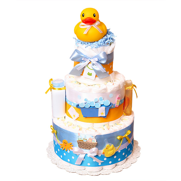 Rubber Duck Baby Shower Diaper Cake