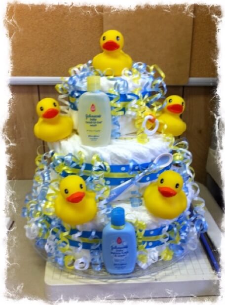 Rubber Duck Baby Shower Diaper Cake Rubber Duck Baby Shower Diaper Cake