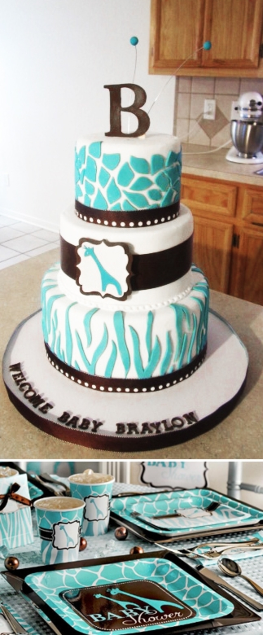 Safari Baby Shower Giraffe Cake Safari Baby Shower Giraffe Cake