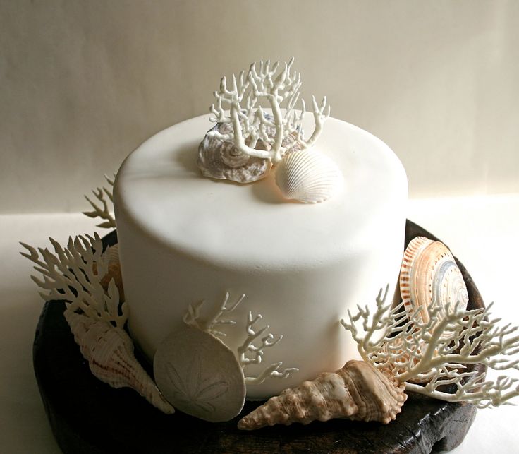 Seashell Wedding Cake Decorations