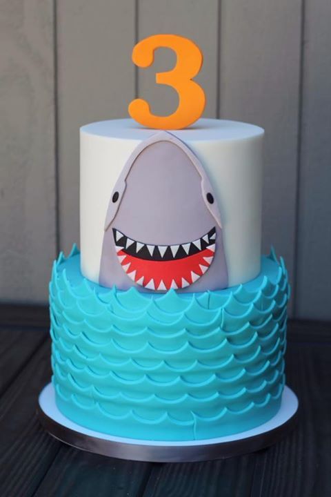 Shark Birthday Cake