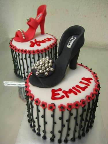 Shoe Themed Birthday Cake