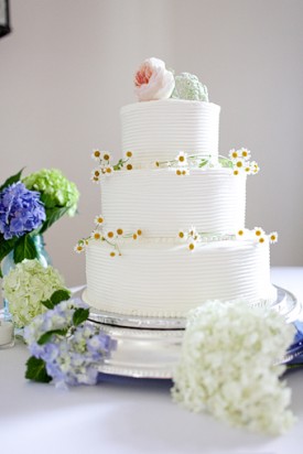 Simple White Wedding Cake