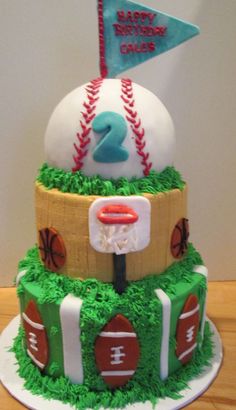 Sports Birthday Cake