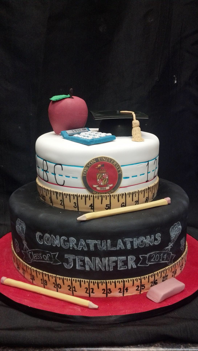 Teacher Graduation Cake