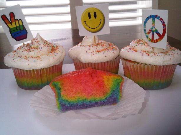 Tie Dye Cupcake Recipe