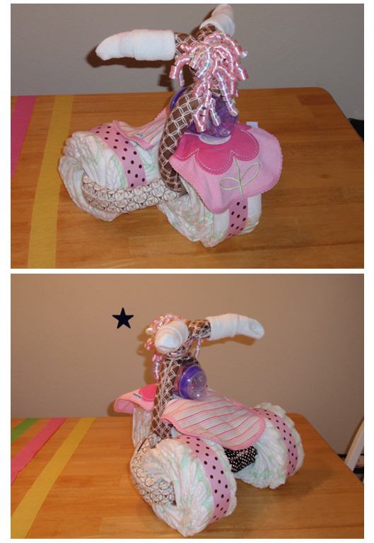 Tricycle Diaper Cake