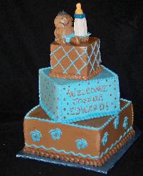 Two Tier Baby Shower Cake