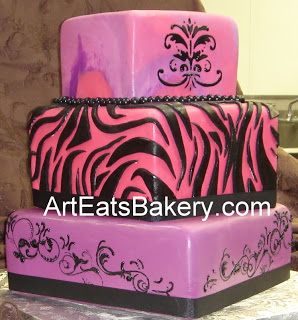 Unique Birthday Cakes Purple