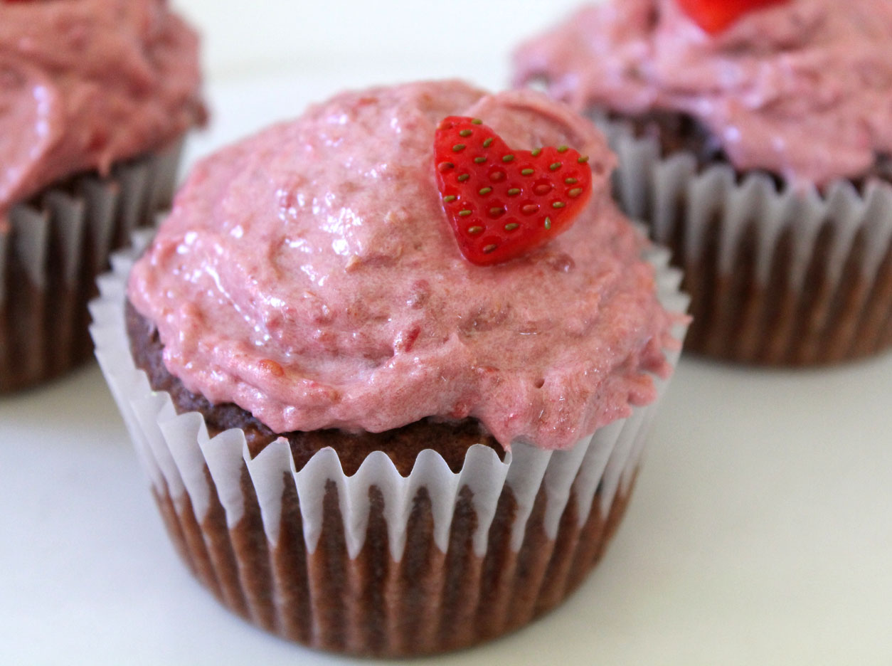 Valentine Chocolate Cupcakes Recipe