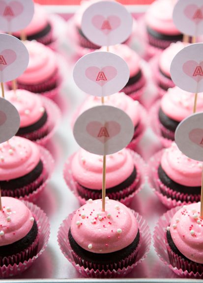 Valentine Chocolate Cupcakes